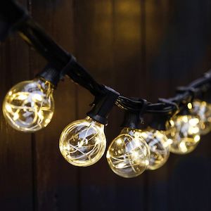 Solar Lights: Solar G40 Bulb | Copper Wire