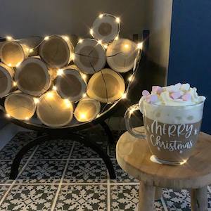 Indoor Lights: Copper 5m Fairy Lights | Warm White | CR2032 Battery | Decorative Indoor