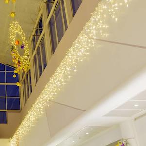 Indoor & Outdoor Fringe Fairy Lights | 5m White Rubber Cable Connectable | 10cm &hellip;