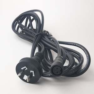 3m Fairy Light Power Cable | Rubber | Black | Pro Series