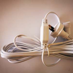Accessories: 5m Fairy Light Power Cable | PVC | White | Essential & Core