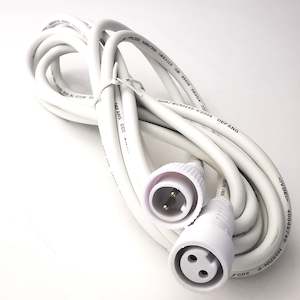 5m Connectable Fairy Light Extension Cable | Rubber | White | Pro Series