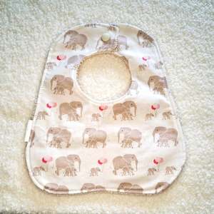 Elephant Parade - Round Bib