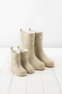 Footwear: ADULTS Winter Adventure Gumboots - Stone