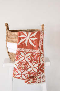 Blankets: Cotton Knitted Blanket - Walnut