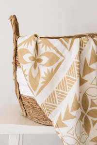 Blankets: Mālū Layered Muslin Blanket - Golden