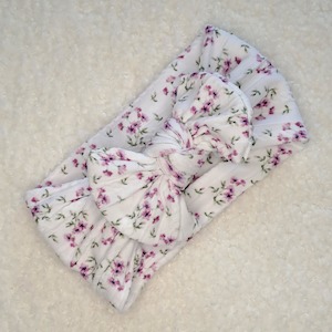 Stretch Bow Headband - Pink Floral