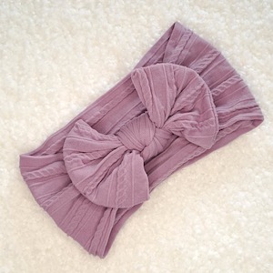 Stretch Bow Headband - Lilac