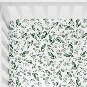 Cot Sheet: Golden Leaves Fitted Cot Sheet