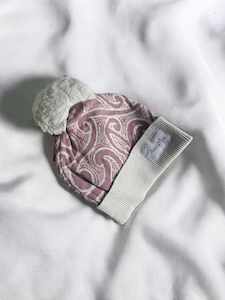 Awamae: Knitted Pēpi Beanie - Mauve