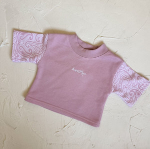 Awamae: The Wolf Boxy Tee - Posie