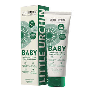 Little Urchin: Baby Natural Clear Zinc Sunscreen SPF50  100g