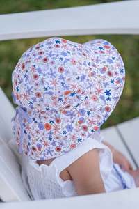 Bella Wildflowers Legionnaire Hat 0-3Y