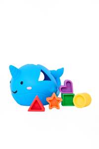 Sensory Toys: Narwhal Shape Sorter - Brights