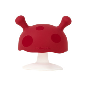 Mushroom Soothing Teether - Chimney Red