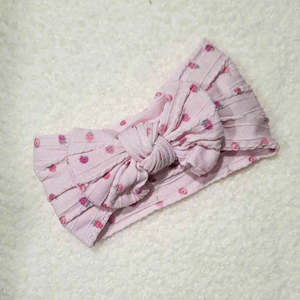 Bows 1: Stretch Bow Headband - Strawberry