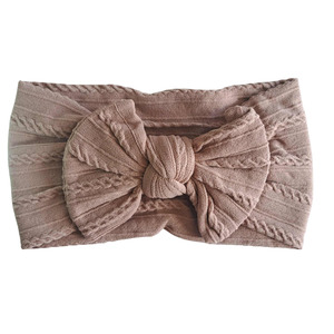 Stretch Bow Headband - Mocha