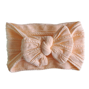 Bows 1: Stretch Bow Headband - Peach
