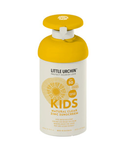 Little Urchin: Kids Natural Clear Zinc Sunscreen SPF50  300g