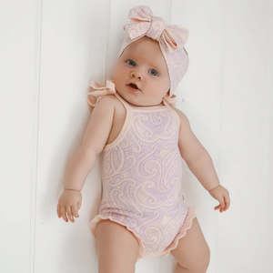 The Wolf Summer Frill Tie Romper - Petal & Bloom
