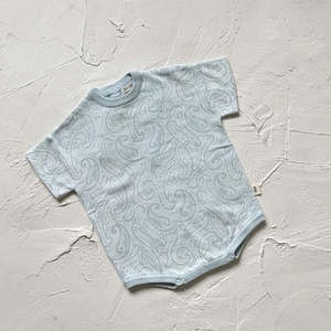 Clothing: The Wolf Oversized Tee Romper - Sky