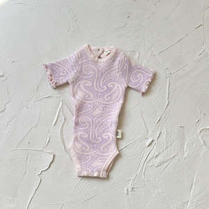 Clothing: The Wolf Short Sleeve Ribbed knit bodysuit - Petal & Bloom