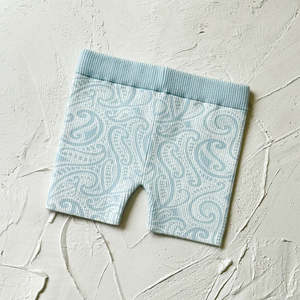 Clothing: The Wolf Knit Bike Shorts - Sky