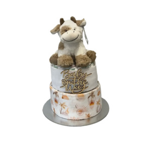 Coco the Cow Nappy Cake
