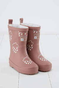 Rose Colour-Changing Kids Gumboots - Second