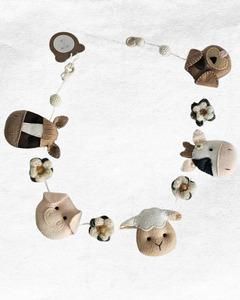 Decor: Farm Animal Felt Baby Bunting