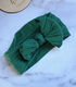 Stretch Bow Headband - Moss