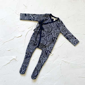 Clothing: The Wolf Ribbed knit Onesie - Midnight
