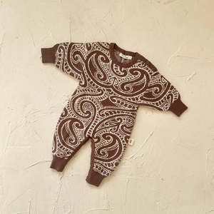 Clothing: The Wolf Knit Romper - Walnut