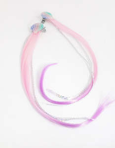 Kids Hair Accessories: Kids Acrylic Faux Hair Sea Shell Sequin Clip