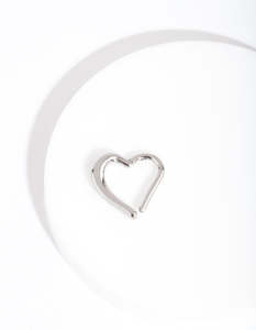 Surgical Steel Earrings: Surgical Steel Heart Clicker Earring