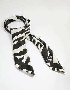 Zebra Print Fabric Scarf