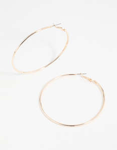 Rose Gold Classic Hoop Earrings
