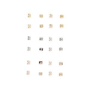 Earring Backings: Mixed Plating Earring Backs 24-Pack