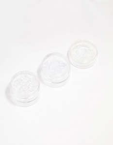 Mixed Silicone Ear Backs 3 Tier Tub