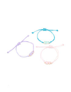 Kids Pastel Bubble BFF Bracelets 3-Pack