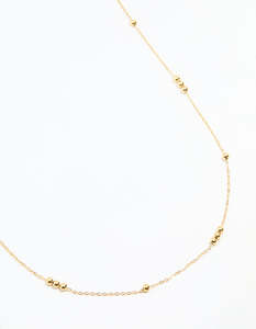 Belts: Waterproof Gold Plated Stainless Steel Beaded Waist Chain