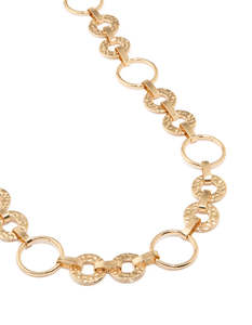 Belts: Gold Mixed Sized Circle Belt