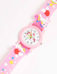 Kids Watches: Kids Pink Unicorn Youth Watch