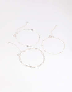 Silver Chain Anklets