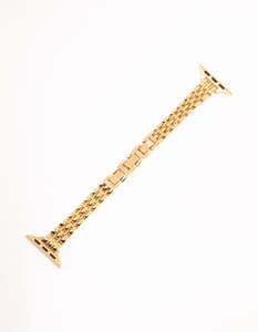 Gold Detailed Chain Watch Strap 38/40/41