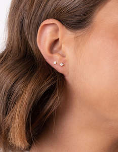 Gold Plated Sterling Silver Earrings: Gold Plated Sterling Silver Cubic Zirconia Mix Earring Pack