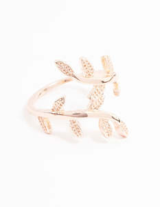 Rose Gold Plated: Rose Gold Plated Vine Wrapped Ring
