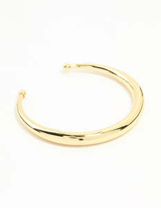 Gold Plated Open Wrist Cuff