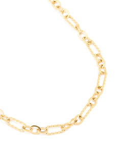 Waterproof Gold Plated Stainless Steel Multi-Link Chain Necklace