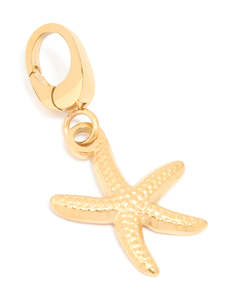 Charms: Gold Starfish Charm